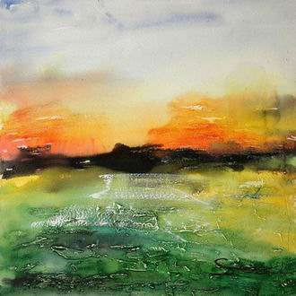 Abstract Color oil painting